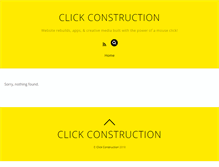 Tablet Screenshot of clickconstruction.com